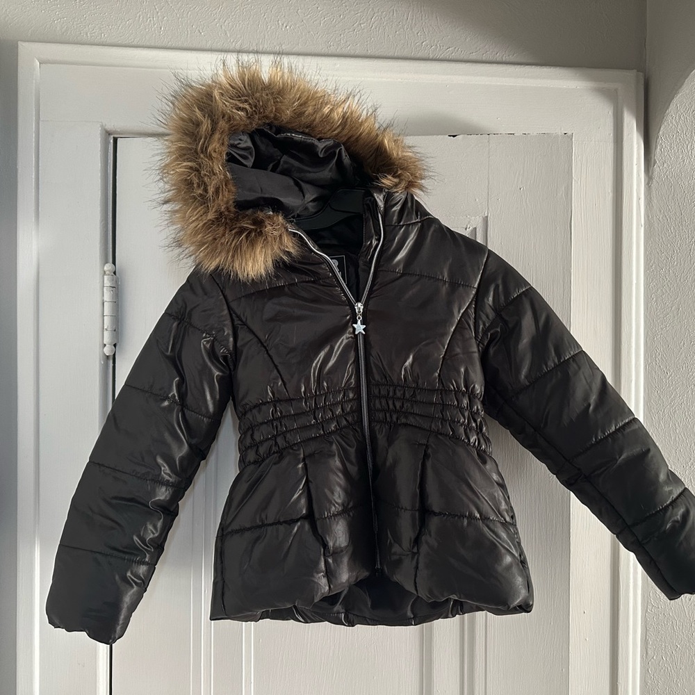 Girls black coat